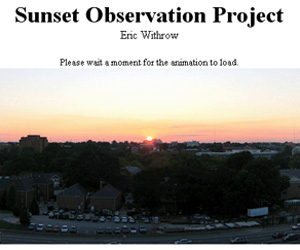Sunset Experiment